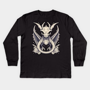 Dragon Skull Play Swift Kids Long Sleeve T-Shirt